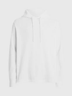 Calvin Klein Sweat-shirt à Capuche En Coton Gaufré Avec Insigne -Pas Cher Calvin Klein Magasin J30J324338 YAF alternate5