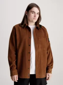 Calvin Klein Chemise En Velours Côtelé -Pas Cher Calvin Klein Magasin J30J324394 GQM alternate1