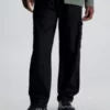 Calvin Klein Pantalon Cargo En Sergé De Coton -Pas Cher Calvin Klein Magasin J30J324537 BEH main