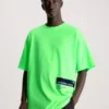 Calvin Klein T-shirt Oversize Avec Logo Tape -Pas Cher Calvin Klein Magasin J30J324541 M0Q main