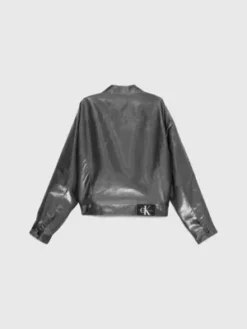 Calvin Klein Veste Trucker Relaxed Métallisée -Pas Cher Calvin Klein Magasin J30J324701 0GK alternate6