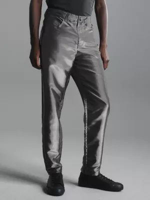 Calvin Klein Pantalon Métallisé Ample Années 90 3 Calvin Klein Pantalon Métallisé Ample Années 90