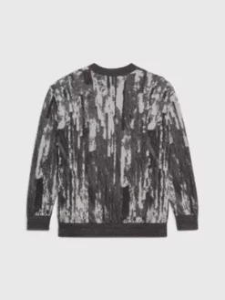 Calvin Klein Pull En Jacquard De Coton Mélangé -Pas Cher Calvin Klein Magasin J30J324708 0IP alternate6