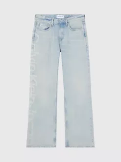 Calvin Klein Jean Ample à Logo 90's -Pas Cher Calvin Klein Magasin J30J324741 1AA alternate4