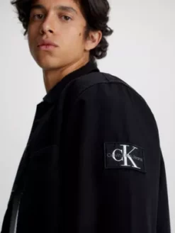 Calvin Klein Chemise Relaxed En Coton Indéchirable -Pas Cher Calvin Klein Magasin J30J324806 BEH alternate2