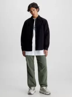 Calvin Klein Chemise Relaxed En Coton Indéchirable -Pas Cher Calvin Klein Magasin J30J324806 BEH alternate3