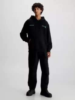 Calvin Klein Sweat-shirt à Capuche Relaxed Avec Imprimé Dans Le Dos -Pas Cher Calvin Klein Magasin J30J324807 BEH alternate4