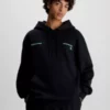 Calvin Klein Sweat-shirt à Capuche Relaxed Avec Imprimé Dans Le Dos -Pas Cher Calvin Klein Magasin J30J324807 BEH main