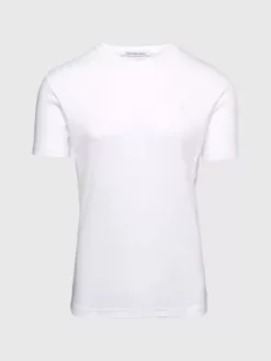 Calvin Klein T-shirt Super Slim Avec Col En V -Pas Cher Calvin Klein Magasin J30J325470 YAF alternate4