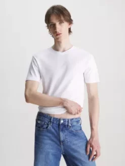 Calvin Klein T-shirt Super Slim Avec Col En V