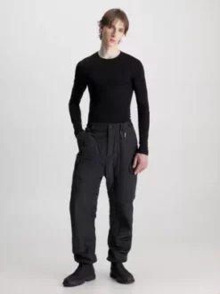 Calvin Klein T-shirt Super Slim à Manches Longues -Pas Cher Calvin Klein Magasin J30J325472 BEH alternate3