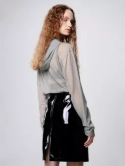 Calvin Klein Sweat-shirt à Capuche Slim Unisexe En Maille -Pas Cher Calvin Klein Magasin J40J400271 PRR alternate3