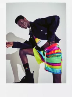 Calvin Klein Short Multicolore Unisexe - Pride 23 Calvin Klein Short Multicolore Unisexe - Pride -Pas Cher Calvin Klein Magasin J40J400288 0KP alternate8