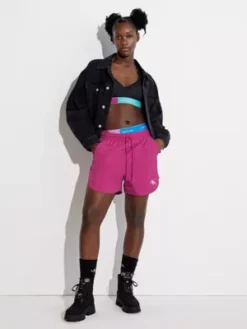 Calvin Klein Short Unisexe En Nylon - Pride -Pas Cher Calvin Klein Magasin J40J400289 VCS alternate6