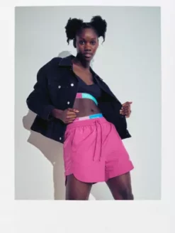 Calvin Klein Short Unisexe En Nylon - Pride -Pas Cher Calvin Klein Magasin J40J400289 VCS alternate8