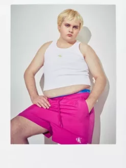 Calvin Klein Short Unisexe En Nylon - Pride -Pas Cher Calvin Klein Magasin J40J400289 VCS alternate9