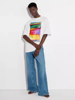 Calvin Klein T-shirt Unisexe Imprimé - Pride -Pas Cher Calvin Klein Magasin J40J400291 YAF alternate6