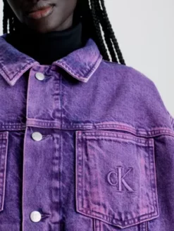 Calvin Klein Veste En Jean Boxy Unisexe 14 Calvin Klein Veste En Jean Boxy Unisexe -Pas Cher Calvin Klein Magasin J40J400328 1A4 alternate4