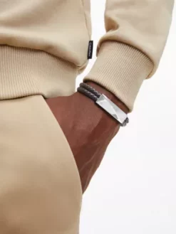 Calvin Klein Bracelet - Braided Bracelet -Pas Cher Calvin Klein Magasin JM35000098 000 alternate2