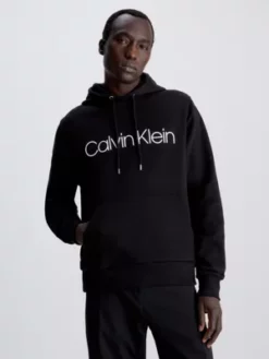 Calvin Klein Sweat à Capuche En Coton Bio Avec Logo
