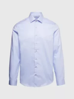 Calvin Klein Chemise De Soirée Ajustée En Sergé -Pas Cher Calvin Klein Magasin K10K108427 0GY alternate4