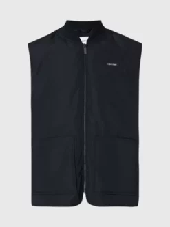 Calvin Klein Gilet En Sergé Léger -Pas Cher Calvin Klein Magasin K10K109492 BEH alternate4