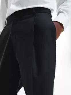 Calvin Klein Pantalon De Soirée En Laine Vierge -Pas Cher Calvin Klein Magasin K10K109935 BEH alternate3