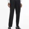 Calvin Klein Pantalon De Soirée En Laine Vierge -Pas Cher Calvin Klein Magasin K10K109935 BEH main