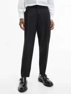 Calvin Klein Pantalon De Soirée En Laine Vierge
