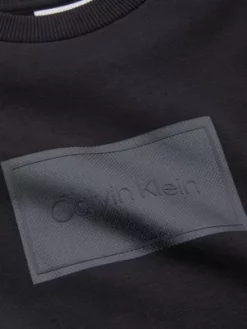 Calvin Klein Sweat Avec Logo Relaxed Texturé -Pas Cher Calvin Klein Magasin K10K110083 BEH alternate4
