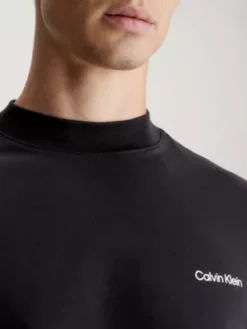 Calvin Klein Haut à Manches Longues Et Col Cheminée -Pas Cher Calvin Klein Magasin K10K110179 BEH alternate2