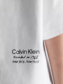 Calvin Klein Sweat-shirt Relaxed Unisexe - CK Standards -Pas Cher Calvin Klein Magasin K10K110300 YAA alternate5