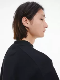 Calvin Klein Sweat-shirt à Manches Courtes Unisexe - CK Standards -Pas Cher Calvin Klein Magasin K10K110302 BAE alternate7