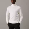 Calvin Klein Pull à Col Roulé En Laine Mérinos -Pas Cher Calvin Klein Magasin K10K110420 YAH main
