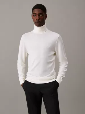 Calvin Klein Pull à Col Roulé En Laine Mérinos 3 Calvin Klein Pull à Col Roulé En Laine Mérinos