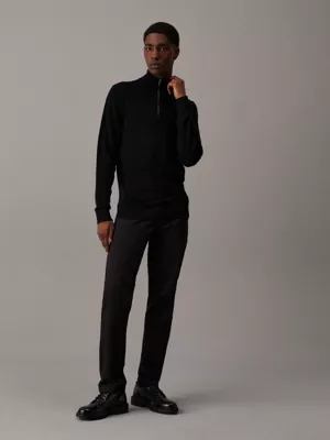 Calvin Klein Pull à Col Cheminée Zippé En Laine Mérinos 6 Calvin Klein Pull à Col Cheminée Zippé En Laine Mérinos – Image 4