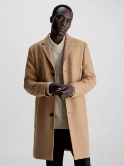 Calvin Klein Manteau En Mélange De Laine-cachemire
