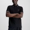 Calvin Klein Polo Slim En Piqué Avec Passepoil -Pas Cher Calvin Klein Magasin K10K110596 BEH main