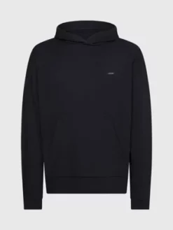 Calvin Klein Sweat-shirt à Capuche En Coton Avec Micro-logo -Pas Cher Calvin Klein Magasin K10K110606 BEH alternate4