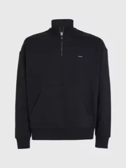 Calvin Klein Sweat-shirt Avec Col Zippé 11 Calvin Klein Sweat-shirt Avec Col Zippé -Pas Cher Calvin Klein Magasin K10K110627 BEH alternate4