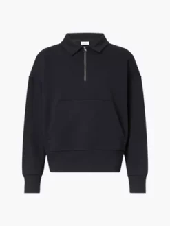 Calvin Klein Sweat Relaxed Avec Col Zippé 11 Calvin Klein Sweat Relaxed Avec Col Zippé -Pas Cher Calvin Klein Magasin K10K110754 BEH alternate4
