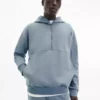 Calvin Klein Sweat à Capuche Relaxed à Col Zippé 2 Calvin Klein Sweat à Capuche Relaxed à Col Zippé -Pas Cher Calvin Klein Magasin K10K110755 POC main