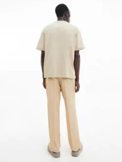 Calvin Klein T-shirt Relaxed à Poche En Coton Bio -Pas Cher Calvin Klein Magasin K10K110809 PF2 alternate2