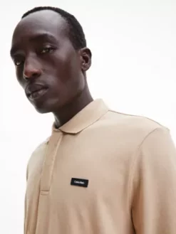 Calvin Klein Polo Slim à Manches Longues En Piqué 10 Calvin Klein Polo Slim à Manches Longues En Piqué -Pas Cher Calvin Klein Magasin K10K110816 PF2 alternate3