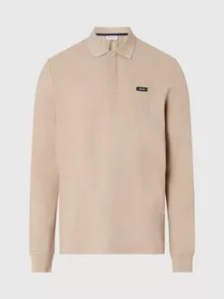 Calvin Klein Polo Slim à Manches Longues En Piqué 11 Calvin Klein Polo Slim à Manches Longues En Piqué -Pas Cher Calvin Klein Magasin K10K110816 PF2 alternate4
