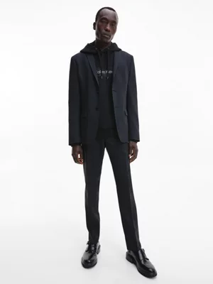 Calvin Klein Veste Blazer Slim En Laine Bicolore 4 Calvin Klein Veste Blazer Slim En Laine Bicolore – Image 2