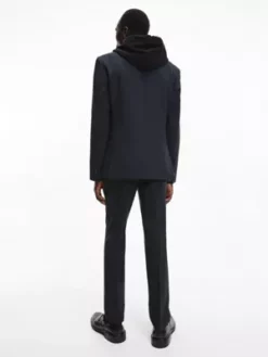 Calvin Klein Veste Blazer Slim En Laine Bicolore 9 Calvin Klein Veste Blazer Slim En Laine Bicolore -Pas Cher Calvin Klein Magasin K10K110830 PCS alternate2