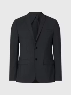 Calvin Klein Veste Blazer Slim En Laine Bicolore 11 Calvin Klein Veste Blazer Slim En Laine Bicolore -Pas Cher Calvin Klein Magasin K10K110830 PCS alternate4