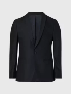 Calvin Klein Veste Blazer De Smoking -Pas Cher Calvin Klein Magasin K10K110837 BEH alternate4