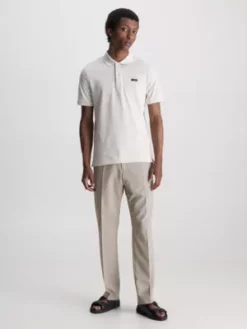 Calvin Klein Pantalon Bicolore En Laine Mélangée -Pas Cher Calvin Klein Magasin K10K110842 PF2 alternate3